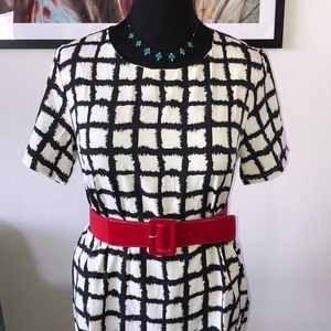 Classic Ivory and Black Dress